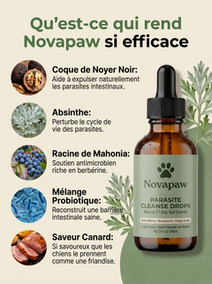 Novapaw — Gouttes Anti-Parasites Chien